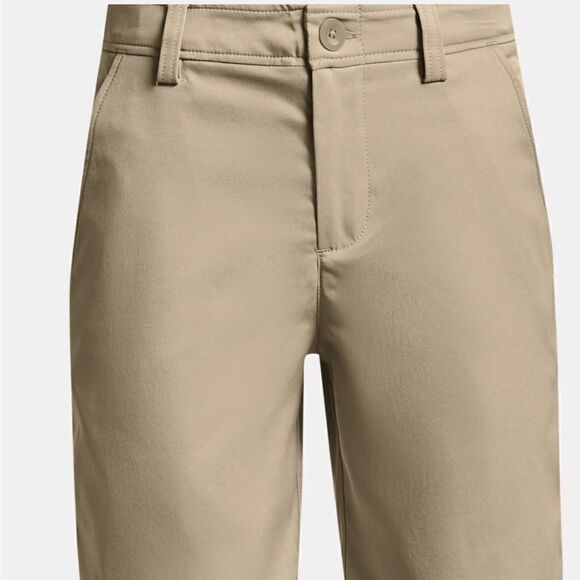 Boys Small Under Armour Khaki Polyester Shorts. Youth Small - Picture 1 of 2